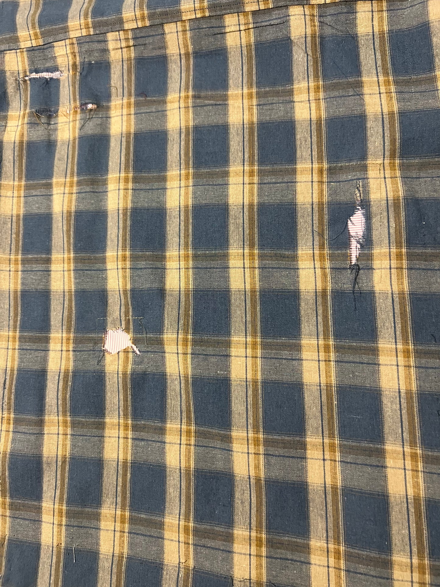 blue papercut flannel