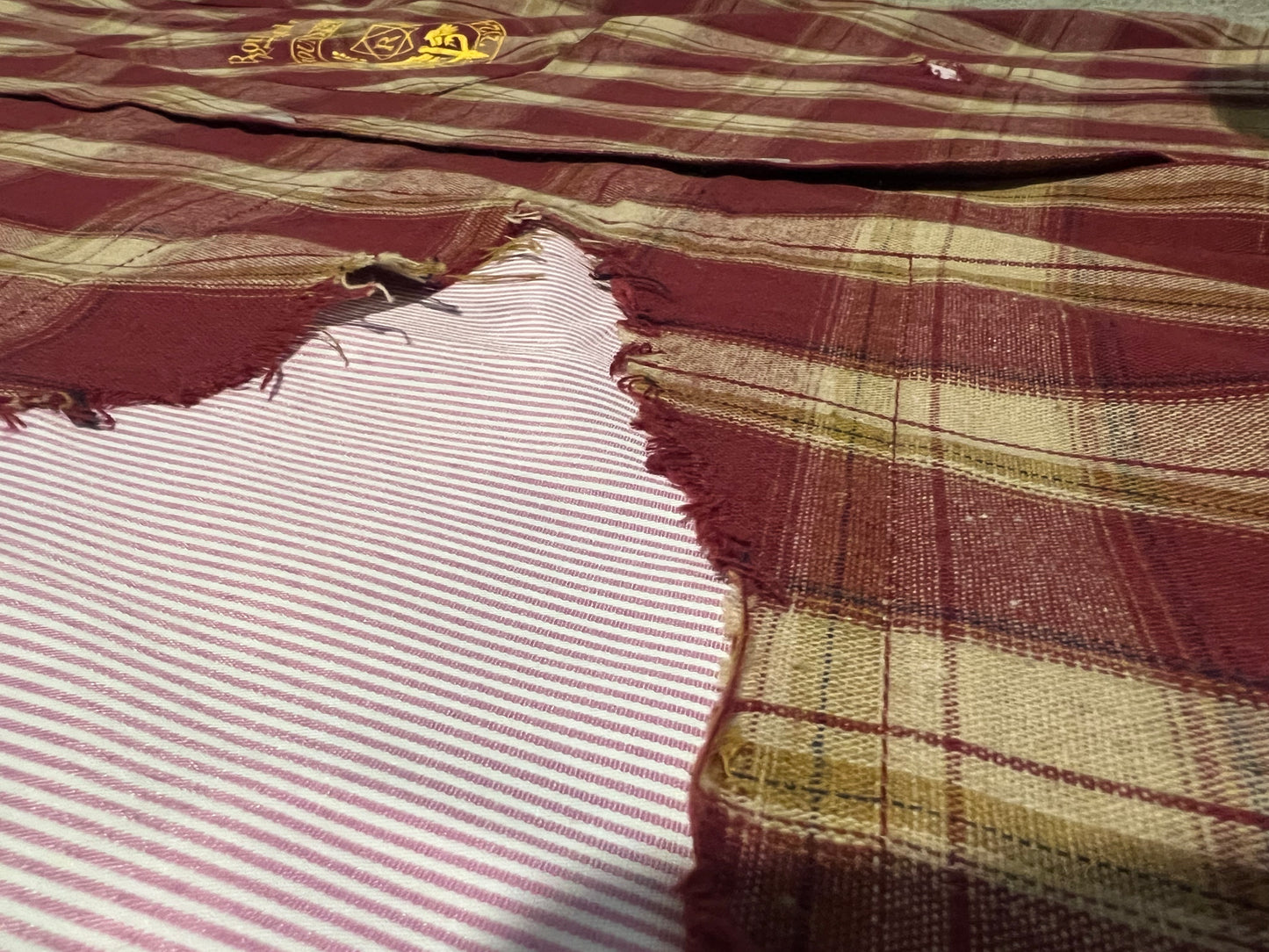 red papercut flannel