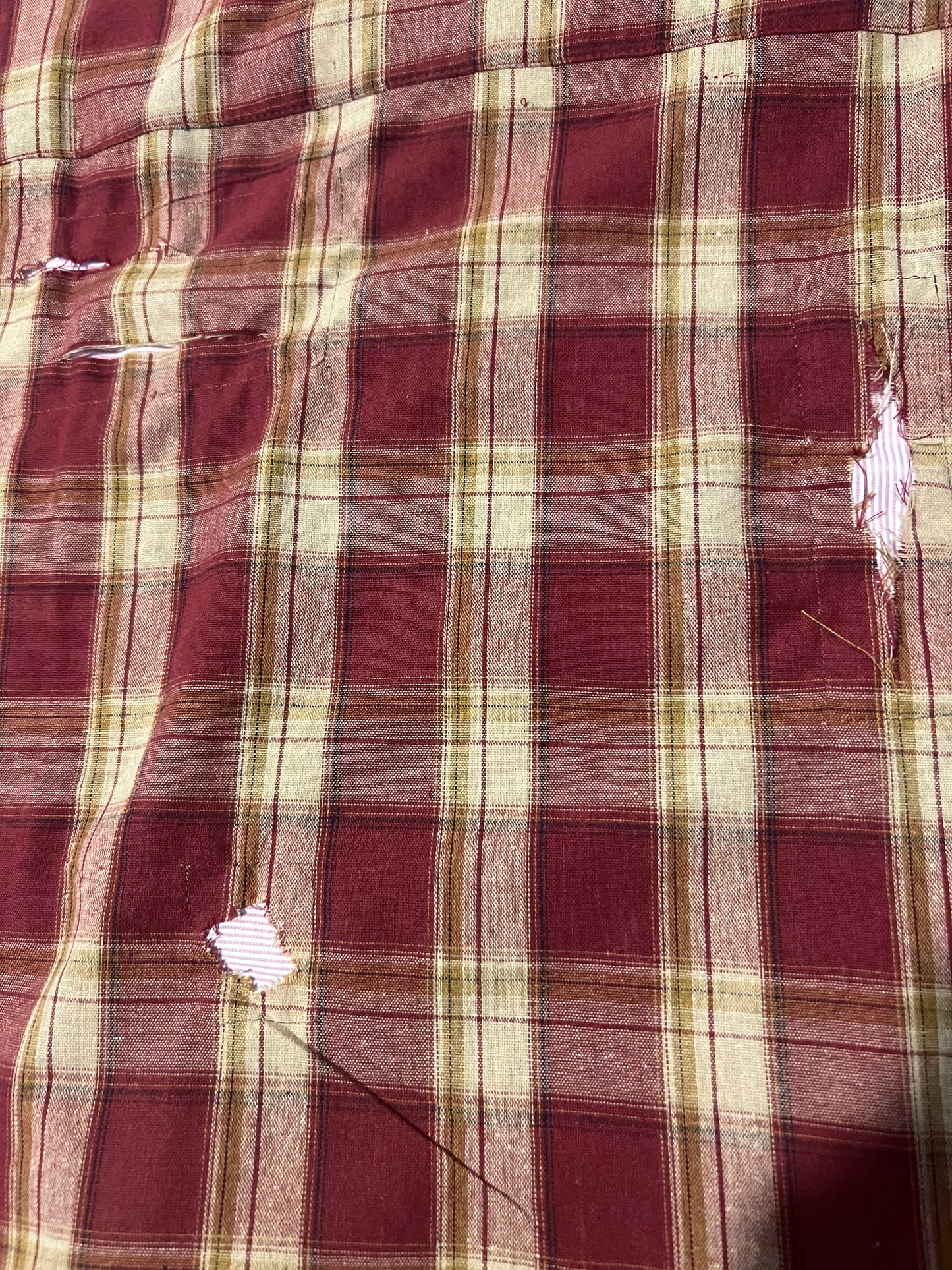 red papercut flannel