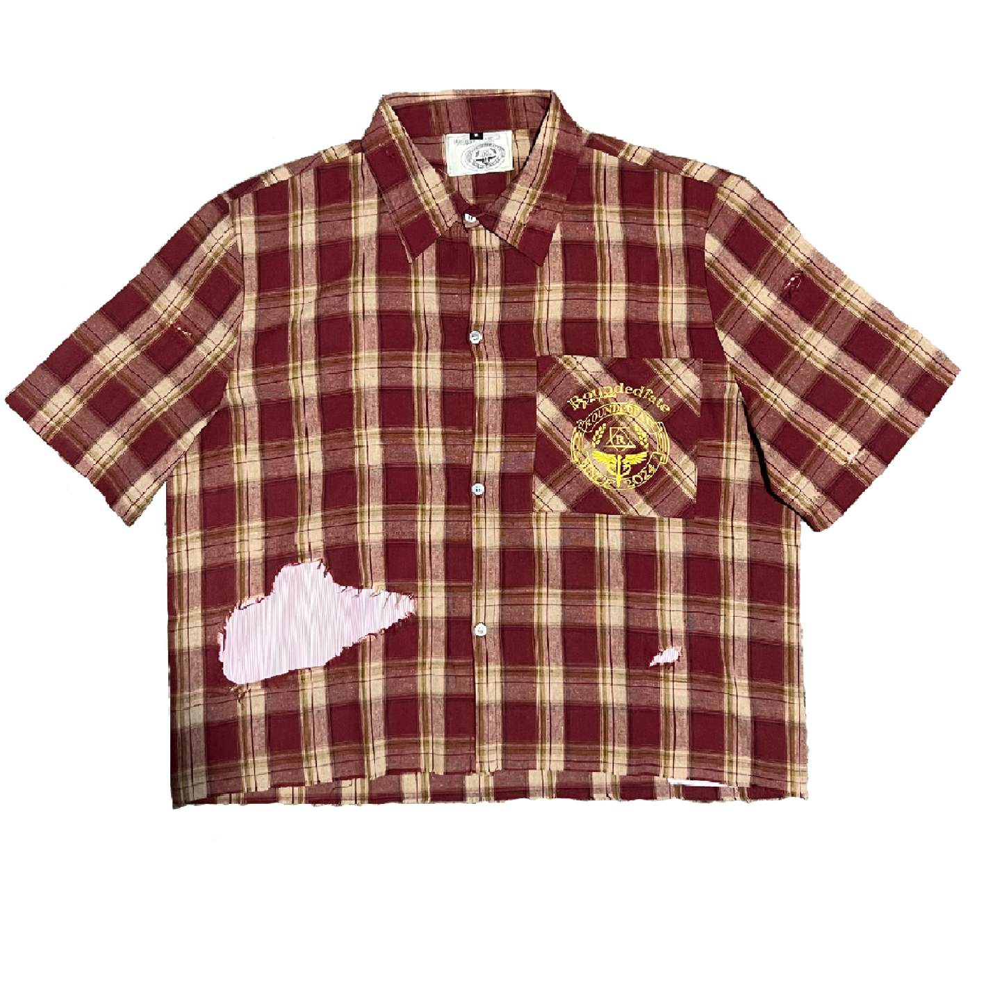 red papercut flannel